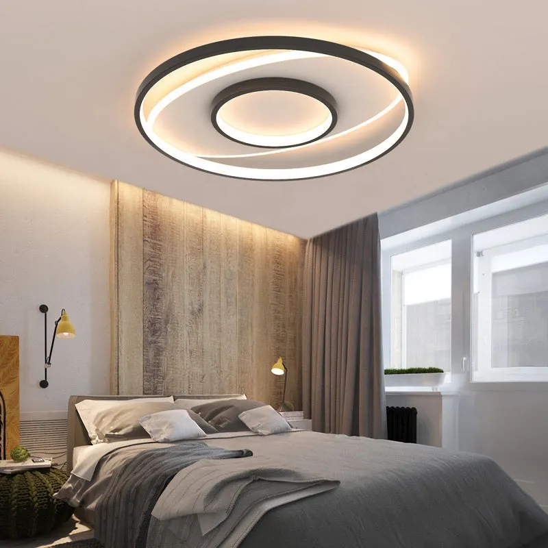 Alessandro Design Figurato lustra LED 63W neagra dimabila