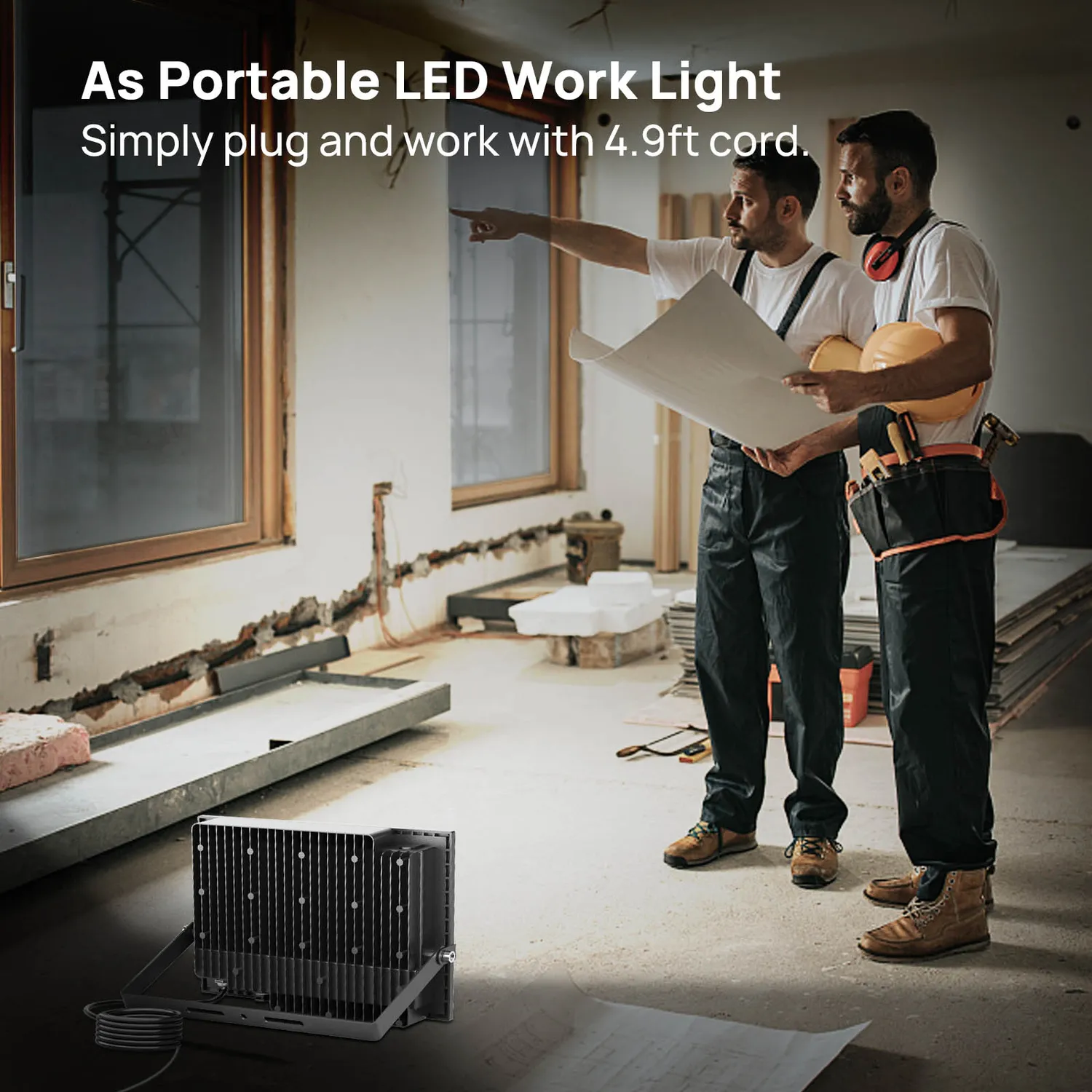 Ustellar 80W proiector LED alb daylight 5000K set 3 bucati
