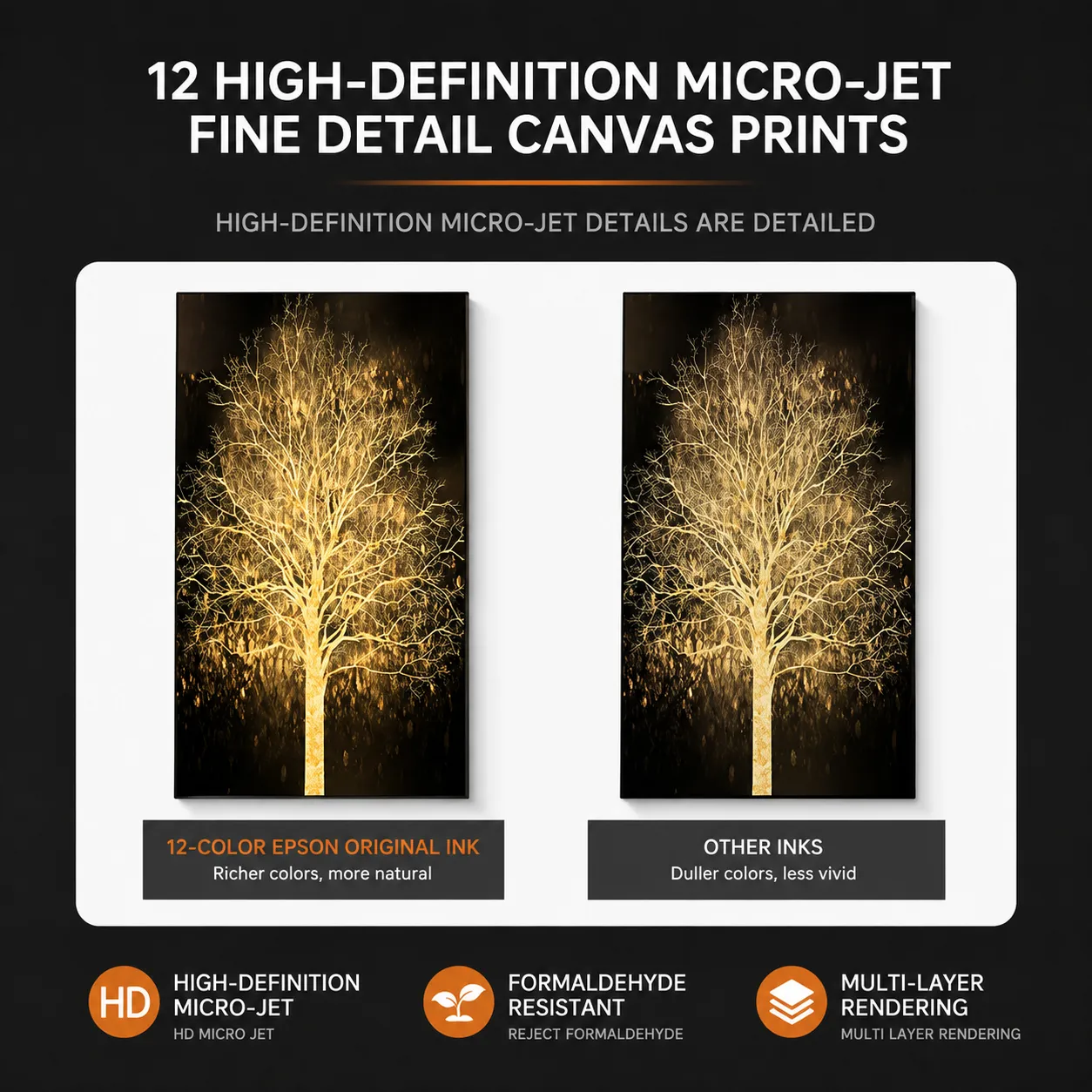 Alessandro Design Golden Tree tablou LED 60x120 cm 24W neutru