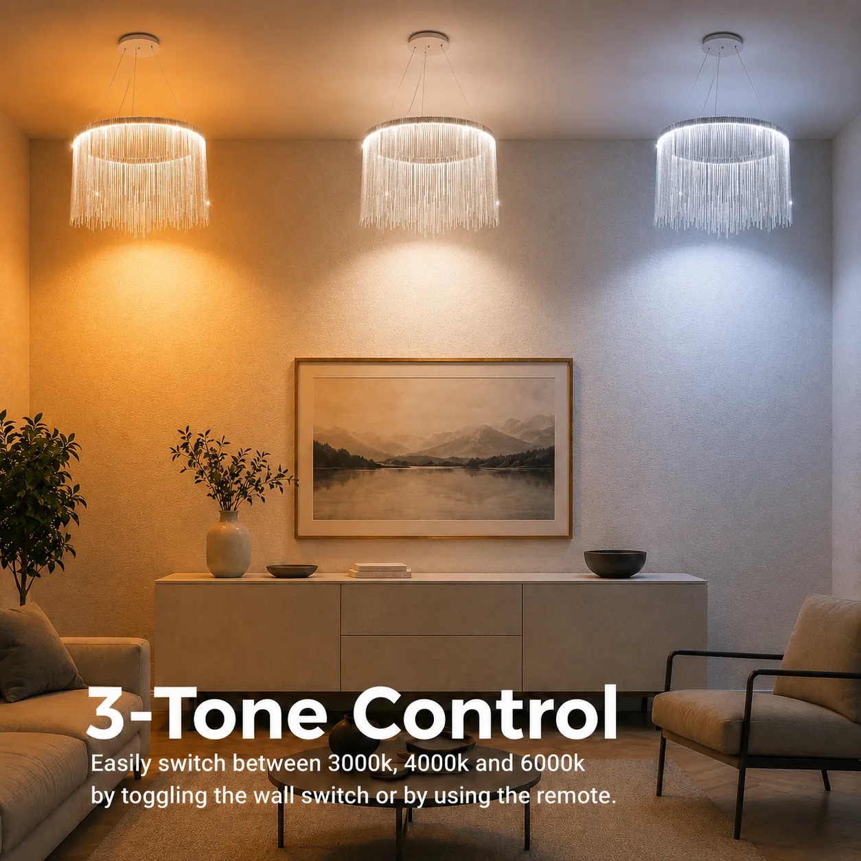 Alessandro Design Illumina Magnus lustra LED suspendata 38W argintie