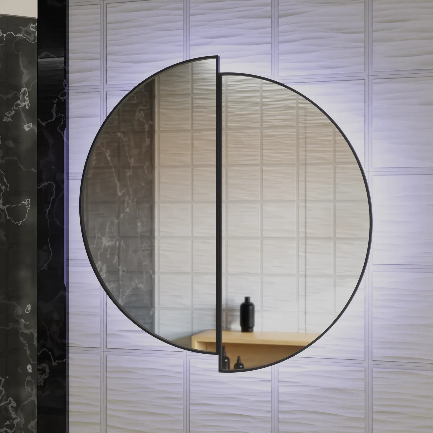 Alessandro Design Mariah oglinda LED 60x60cm touch dezaburire