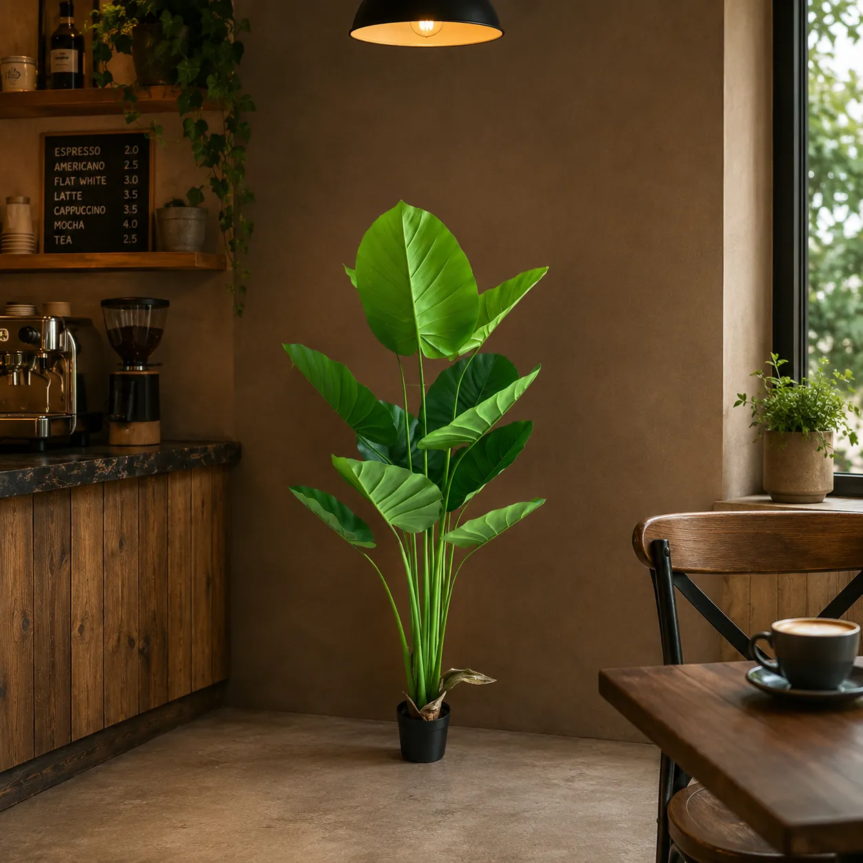 Alessandro Design Strelitzia planta artificiala verde 160cm 12 frunze