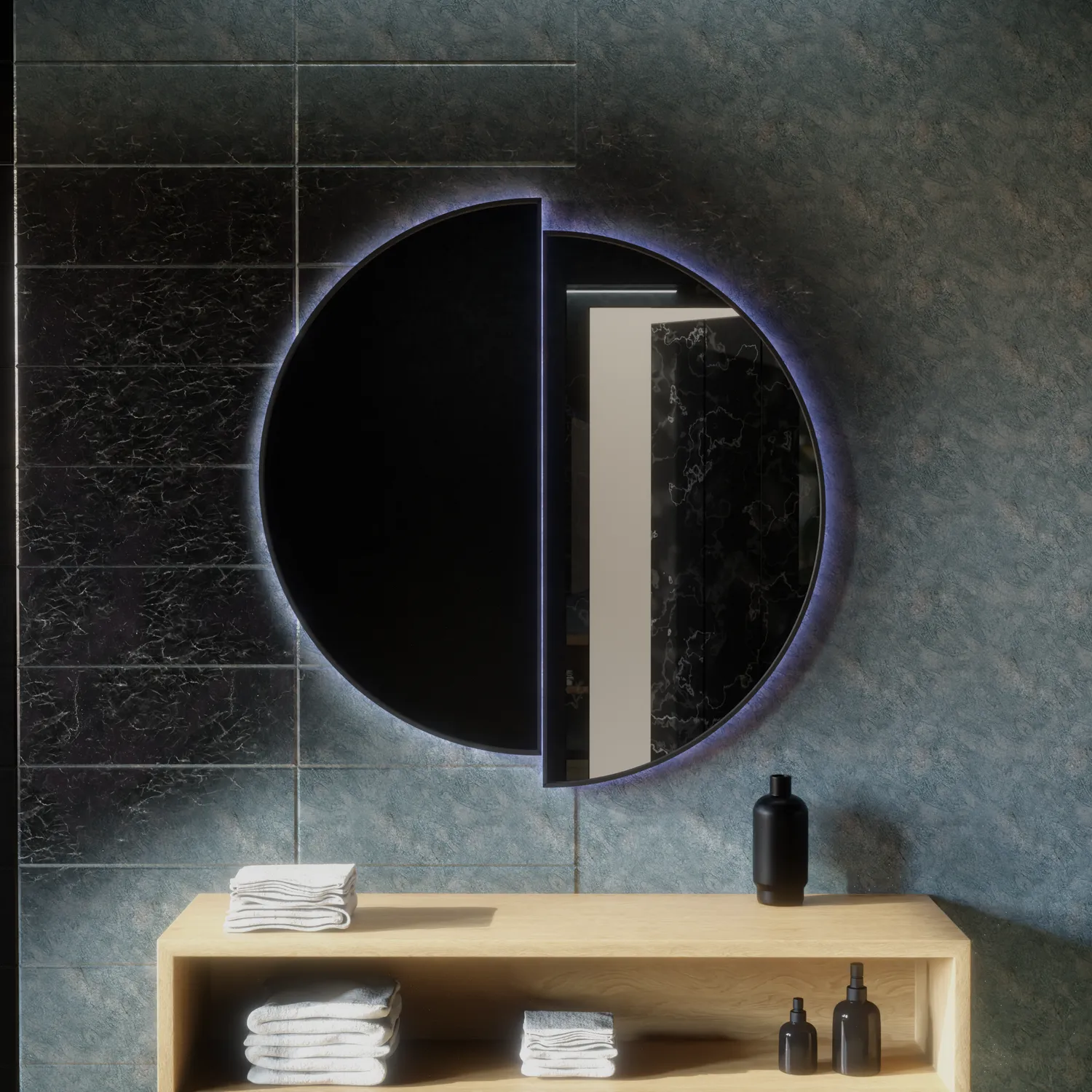 Alessandro Design Mariah oglinda LED 60x60cm touch dezaburire