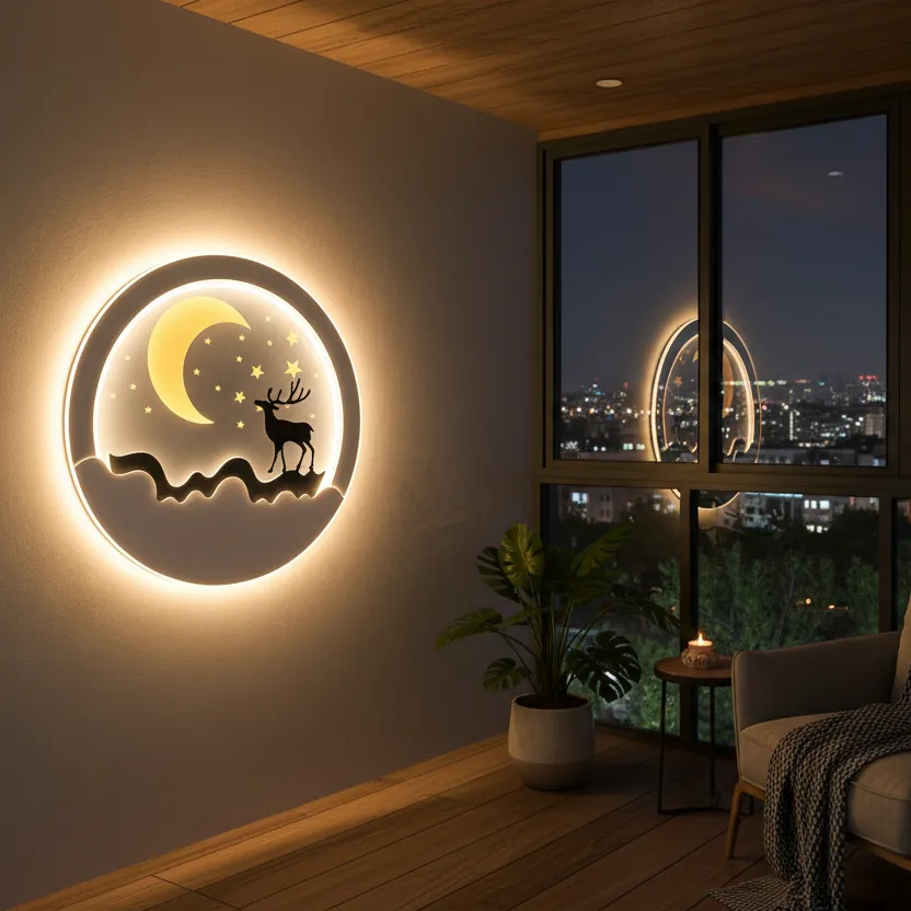 Alessandro Design Noctra aplică LED 44W neagră 3 culori