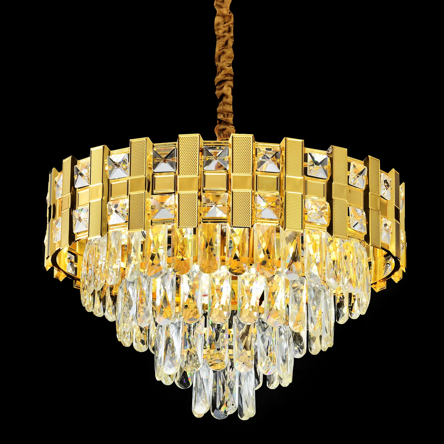Alessandro Design Bran Elegance candelabru 8xE14 auriu 50cm