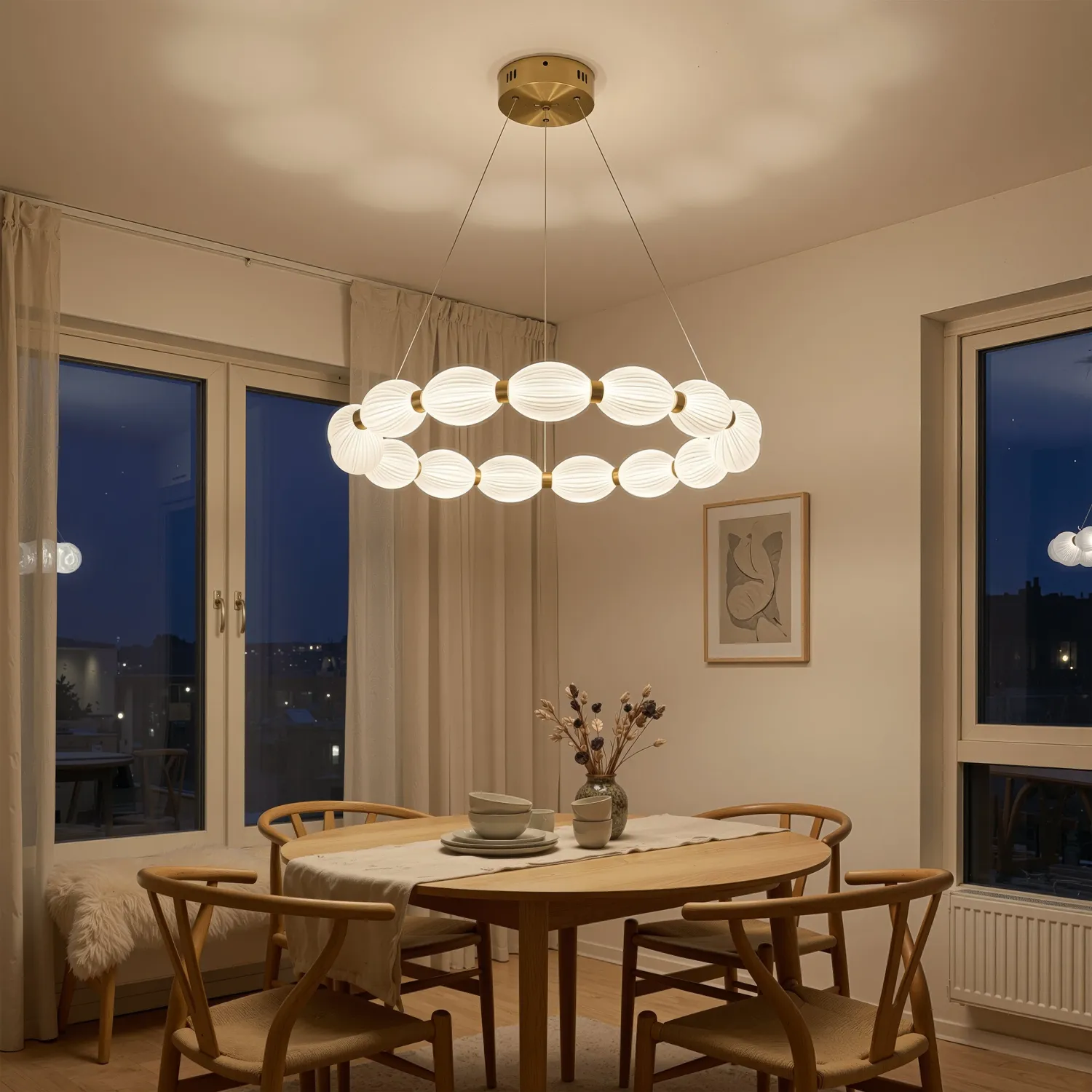 Alessandro Design Fausto II lustra LED aurie 42W
