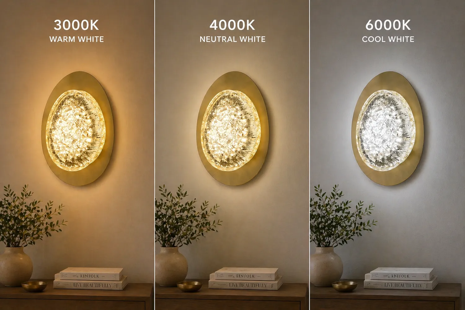 Alessandro Design Gem aplica LED aurie 3000-6000K