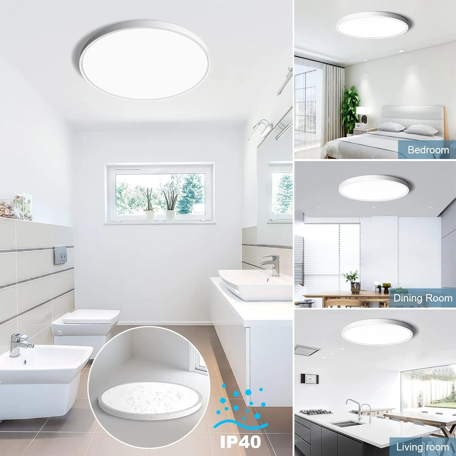 Plafonierea LED Alessandro Design SOLIS 27cm 20W rece alba