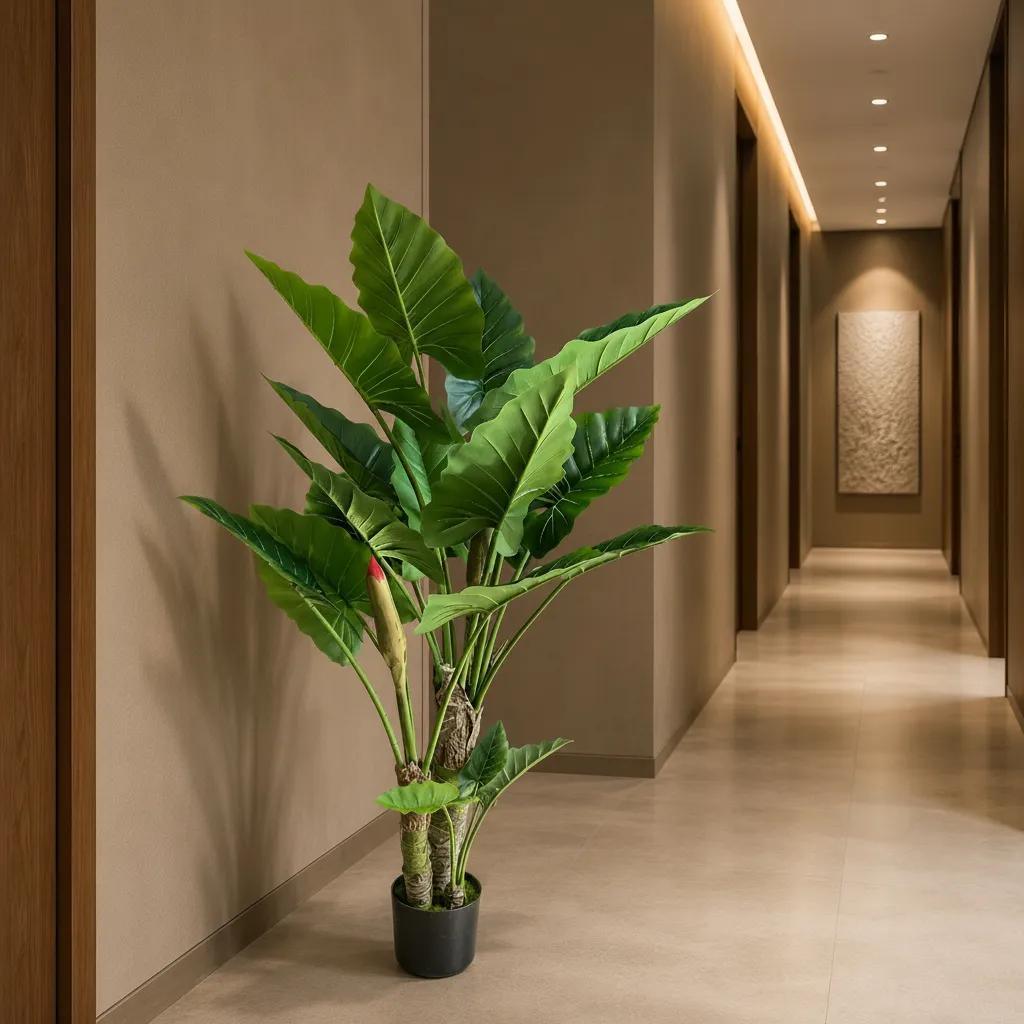 Alessandro Design Alocasia planta artificiala 160cm 3 tije