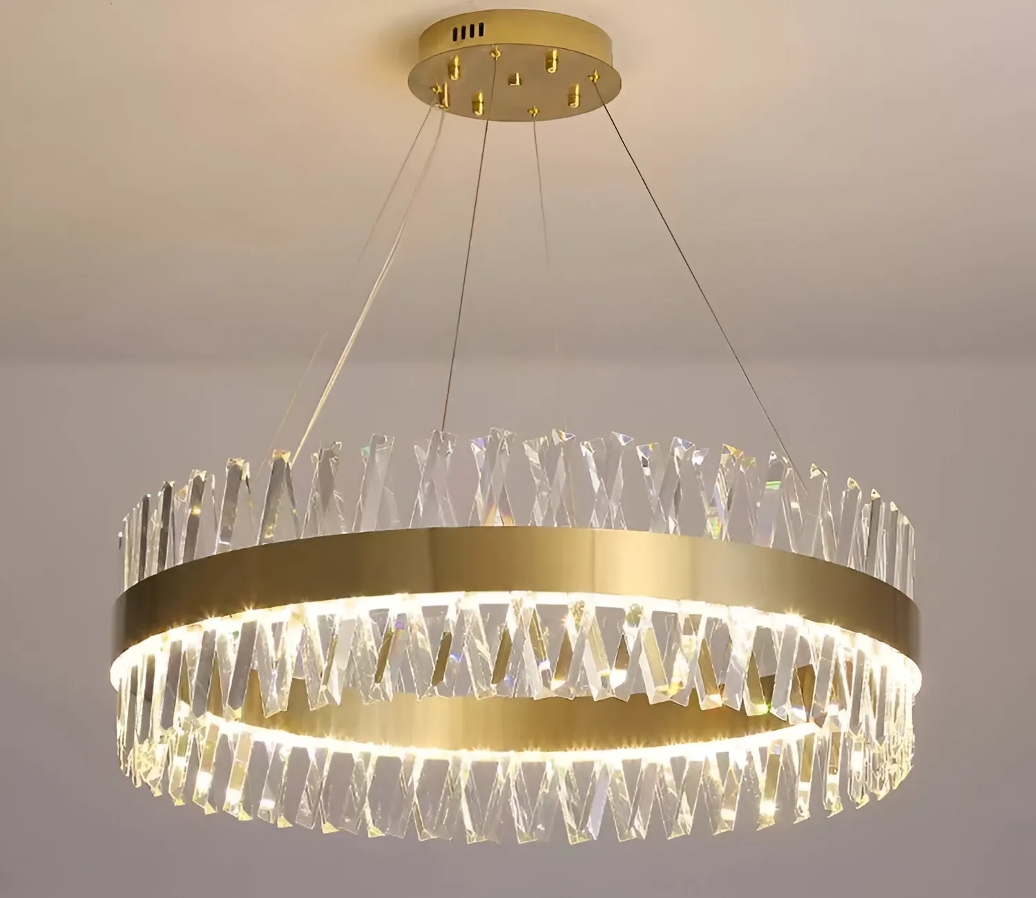 Alessandro Design Caserta lustra LED 68W aurie 60cm