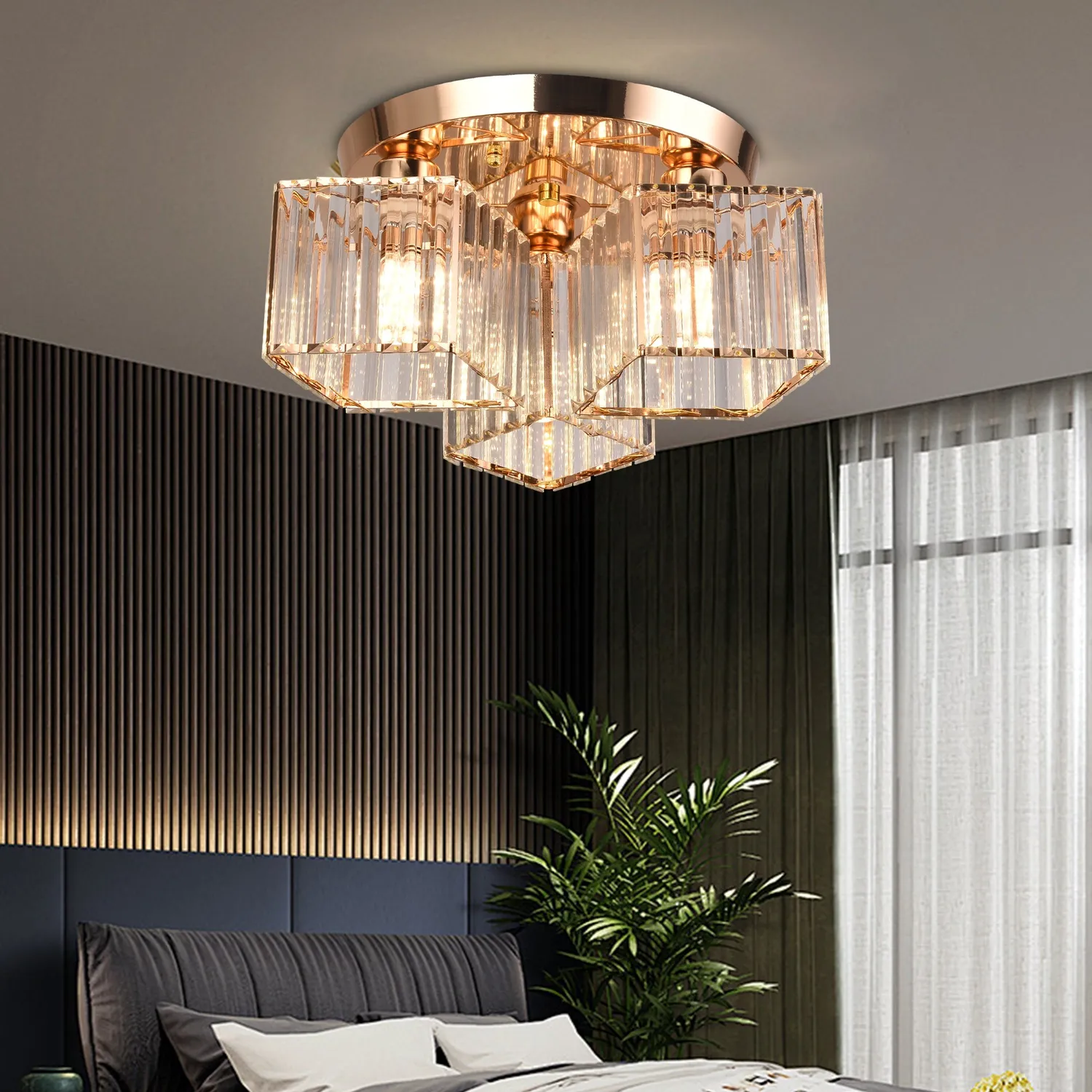 Alessandro Design Sasha LC117/3GD lustra 3xE27 aurie cristal