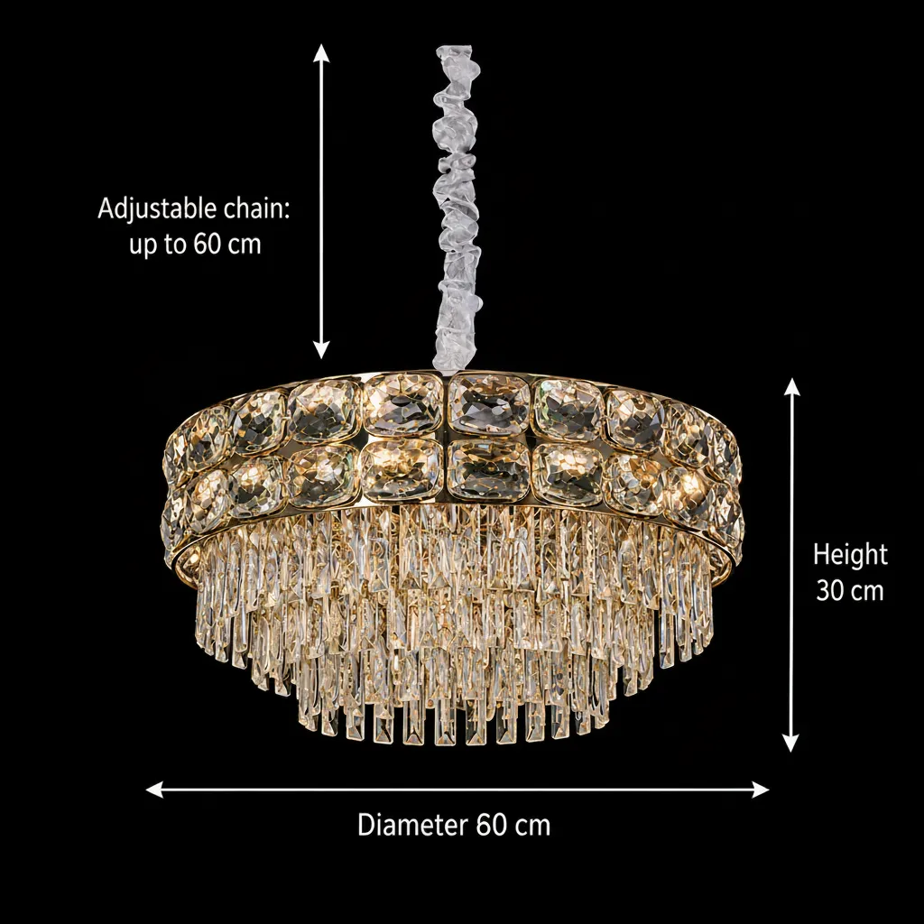 Alessandro Design LUCENT Magno candelabru cristal 12xE14 auriu