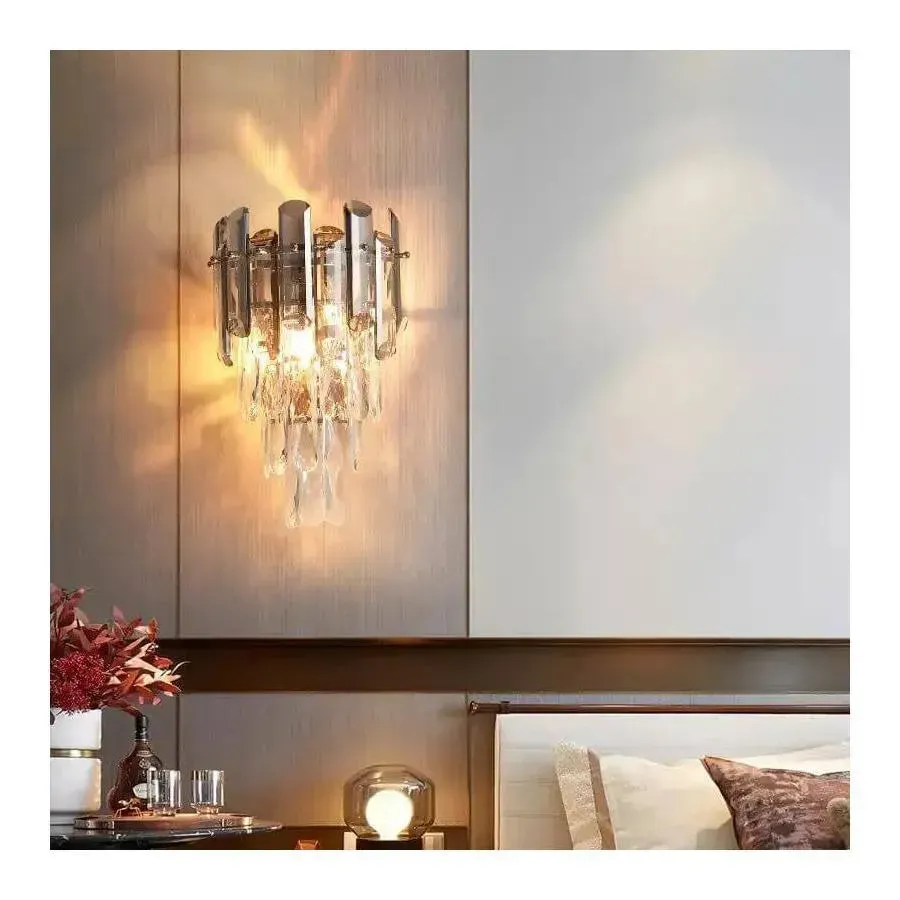 Alessandro Design Mayra aplica perete 2xE14 auriu cristal