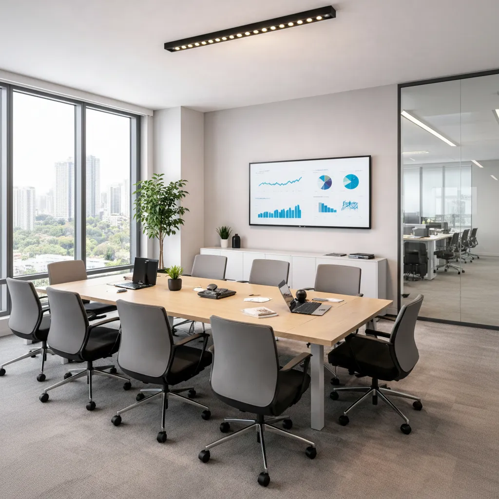 Proiector LED Alessandro Design liniar 24W grila lumina neutra 4000K
