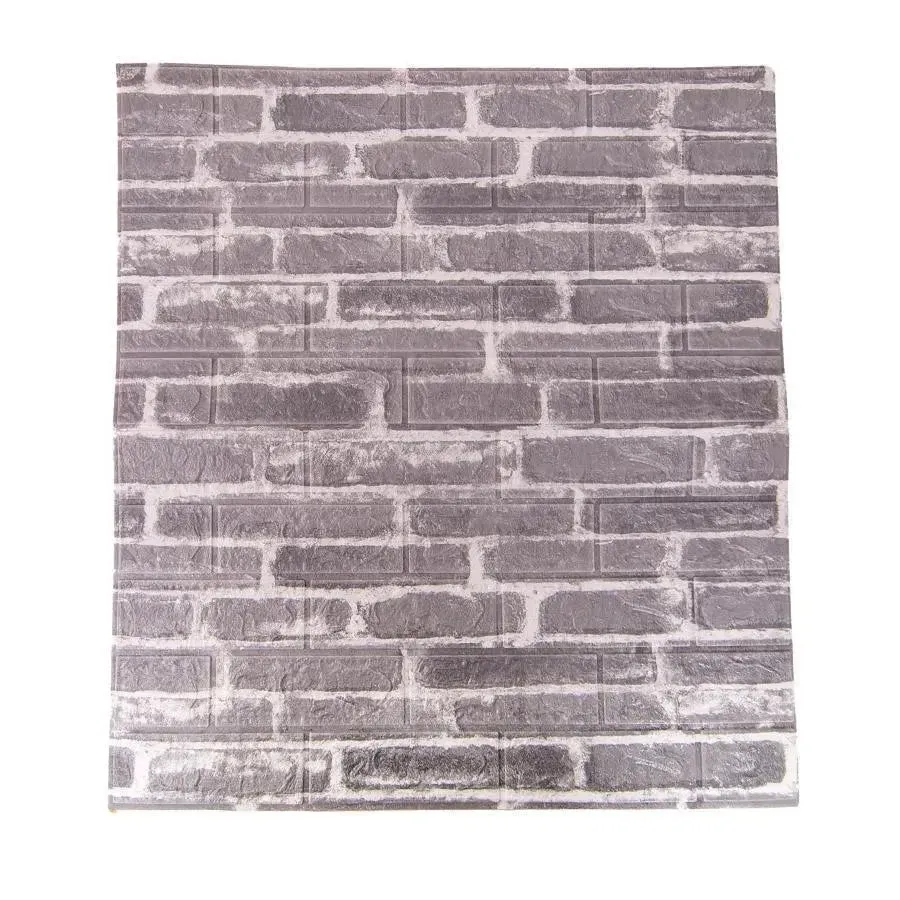 Alessandro Design tapet 3D cărămidă gri autoadeziv 10x 77x70cm