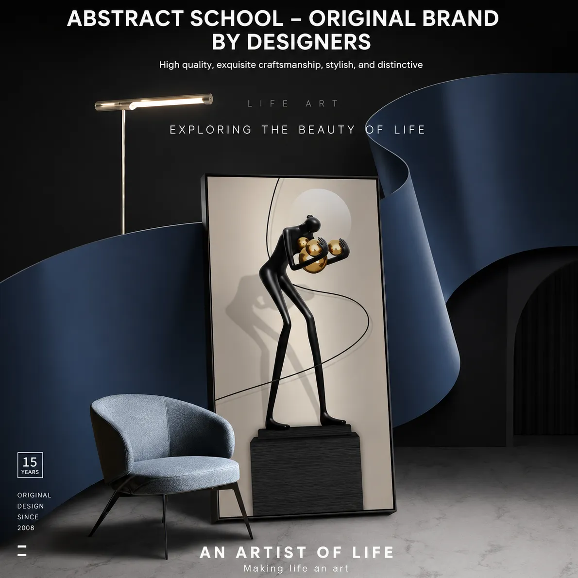 Alessandro Design Dance of Spheres tablou LED 60x120cm 24W