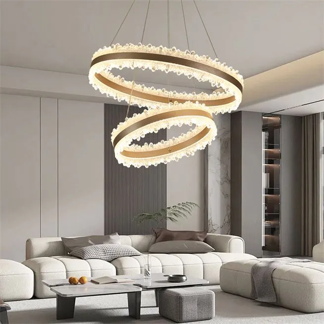 Alessandro Design Nivalis Duo lustra LED 127W aurie