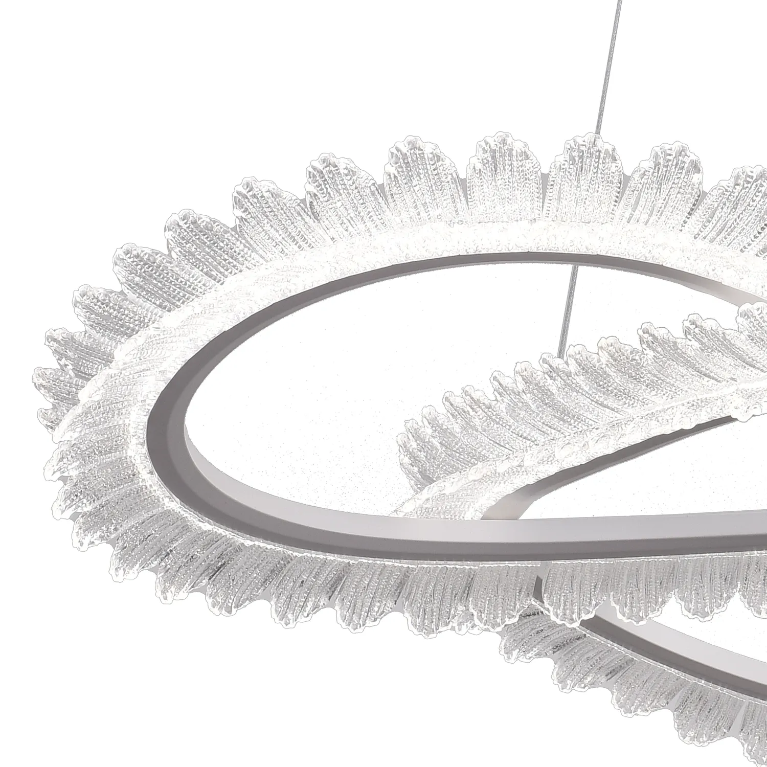 Alessandro Design LT187WH Lustra LED 52W cristal telecomanda