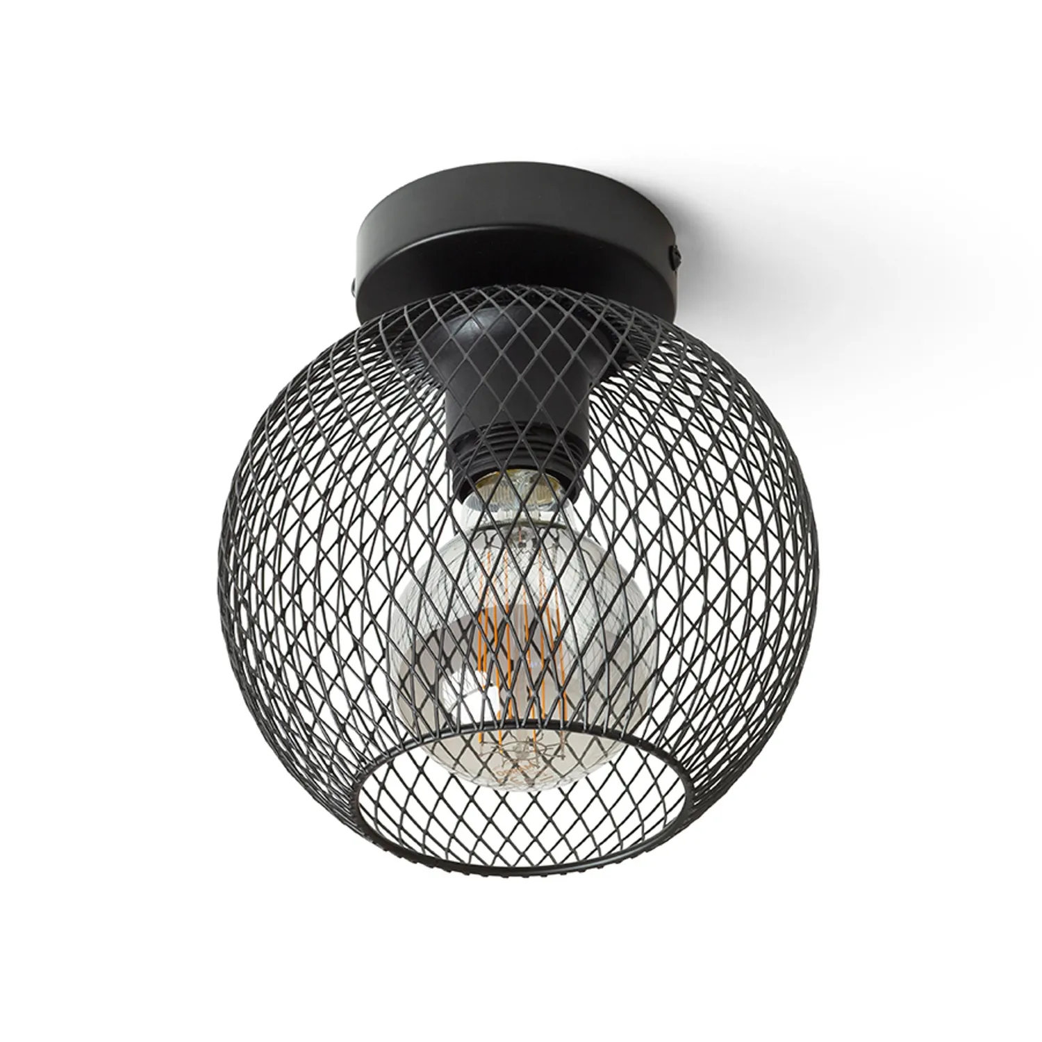 Rendl Light Studio Cosir plafoniera neagra E27