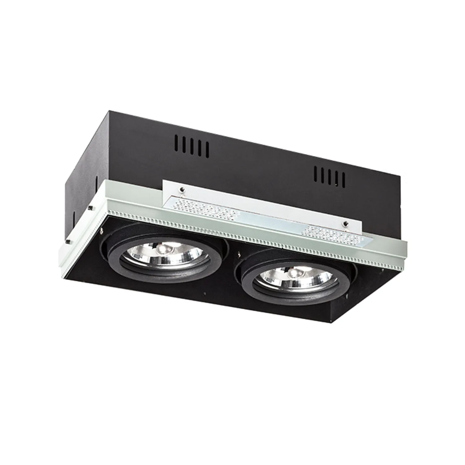 Rendl Electra II G53 spot incastrat dublu negru 12V