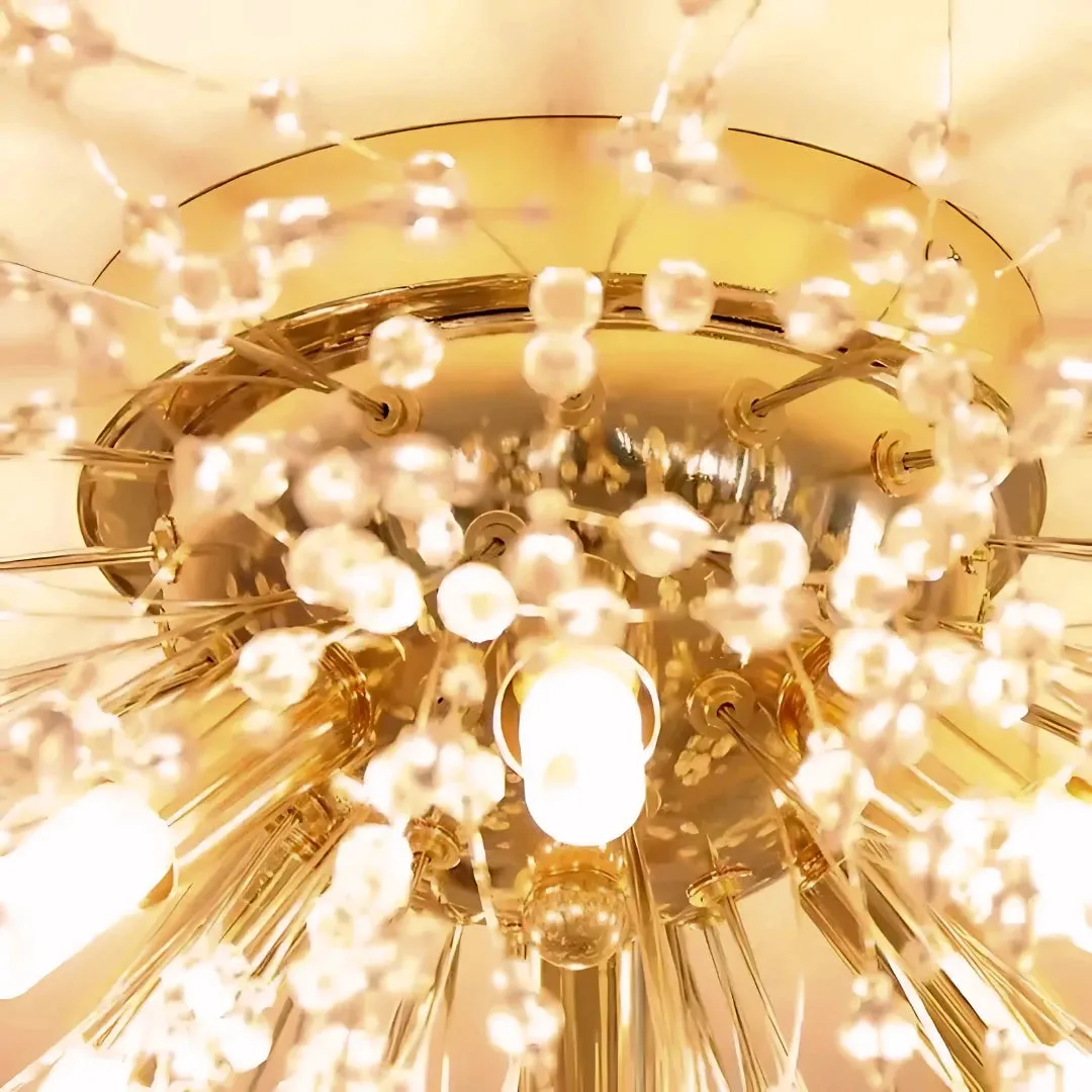 Alessandro Design Rondo Vivace candelabru cristal 5xG9 auriu
