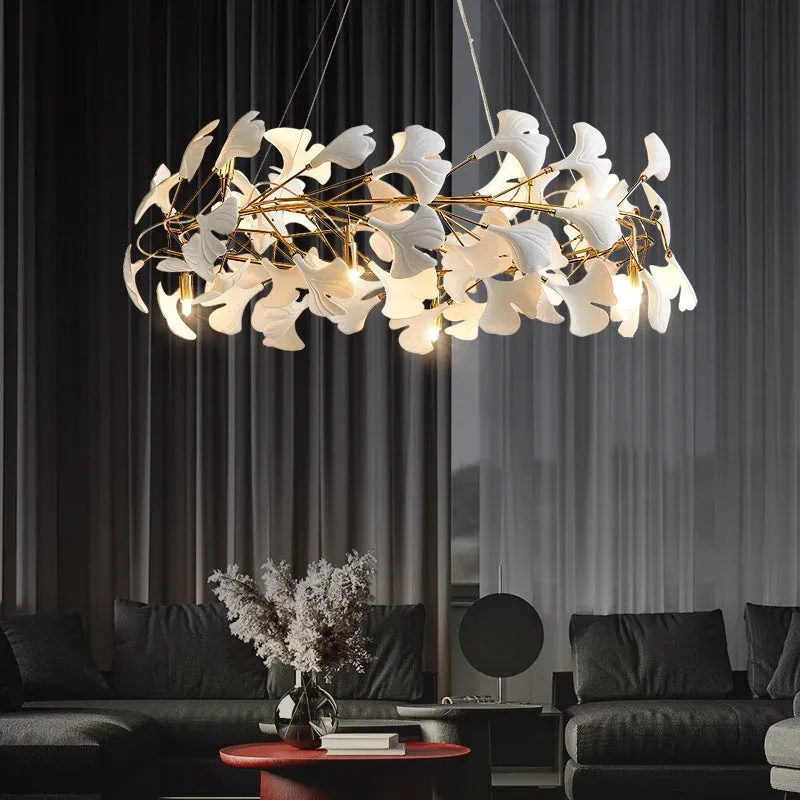 Alessandro Design Alpha 8xG9 candelabru cristal auriu frunze