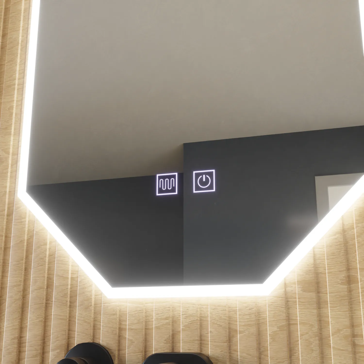 Polygon E43S/50X80 oglinda LED baie 50x80cm dezaburire