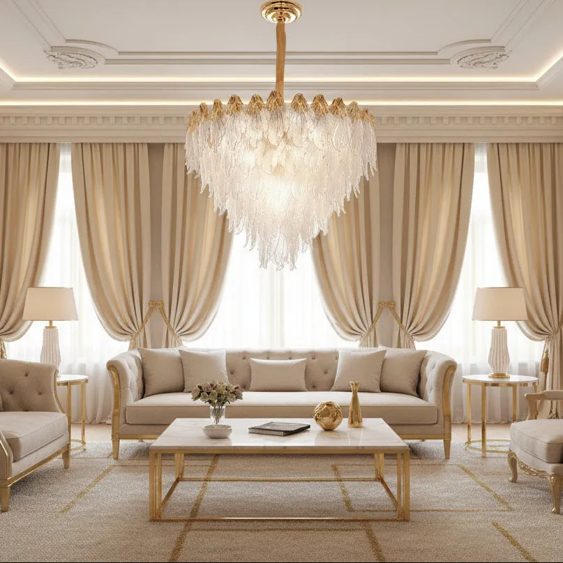 Alessandro Design Murano Regalis candelabru auriu 16xE14