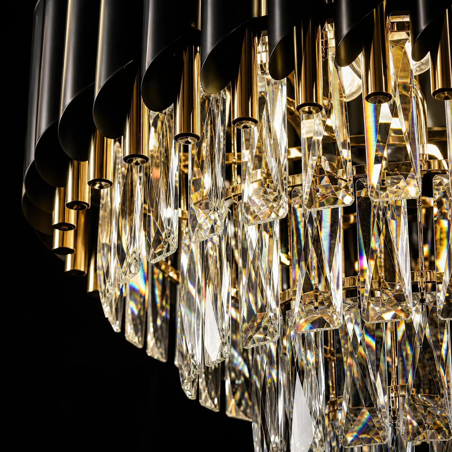 Alessandro Design Versailles Elegance candelabru cristal auriu 8xE14