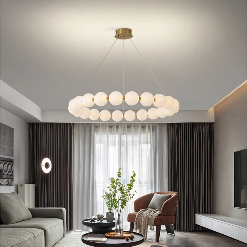 Alessandro Design Celeste lustră LED 42W aurie dimabilă