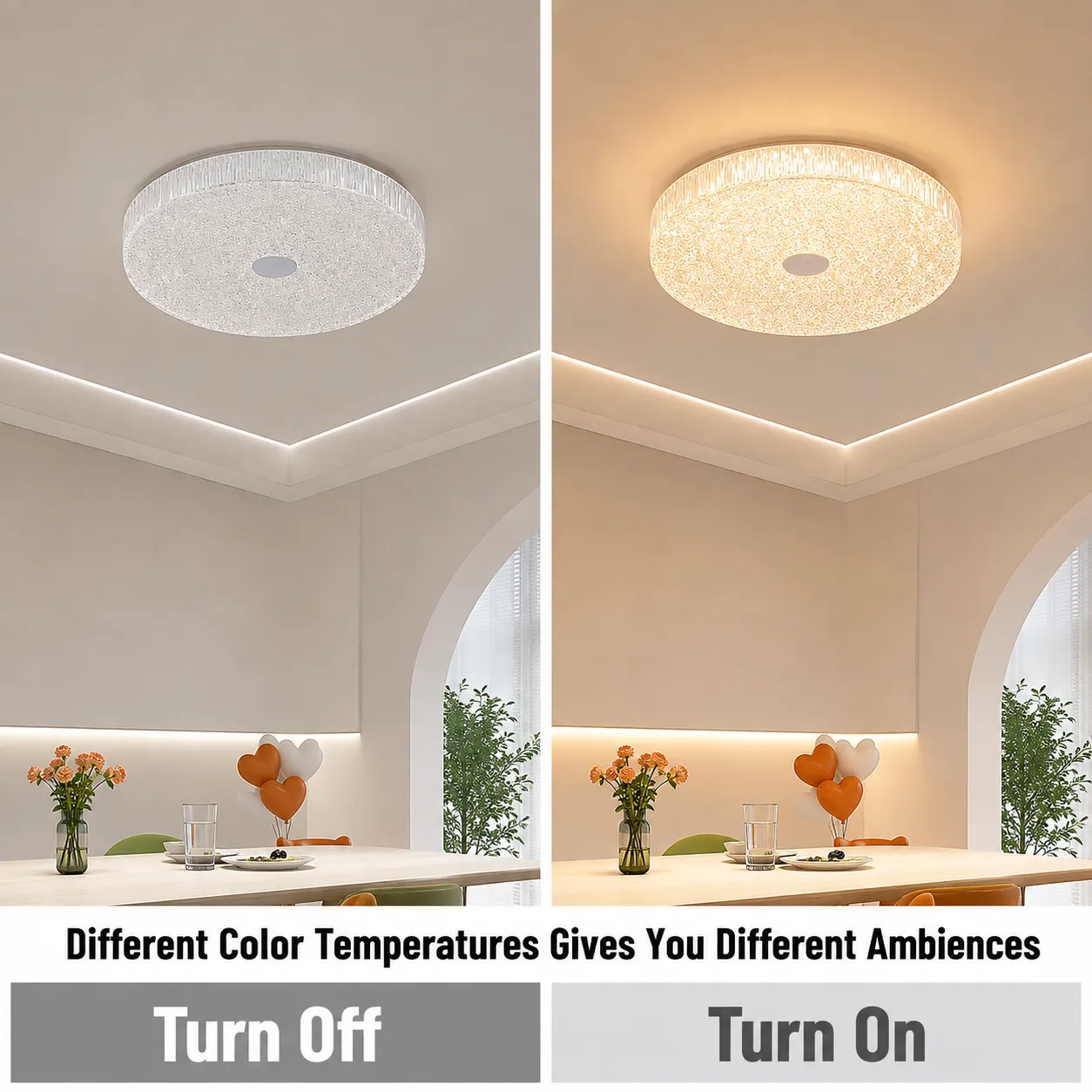 Alessandro Design Aasiaat lustra LED alba 21W 26cm