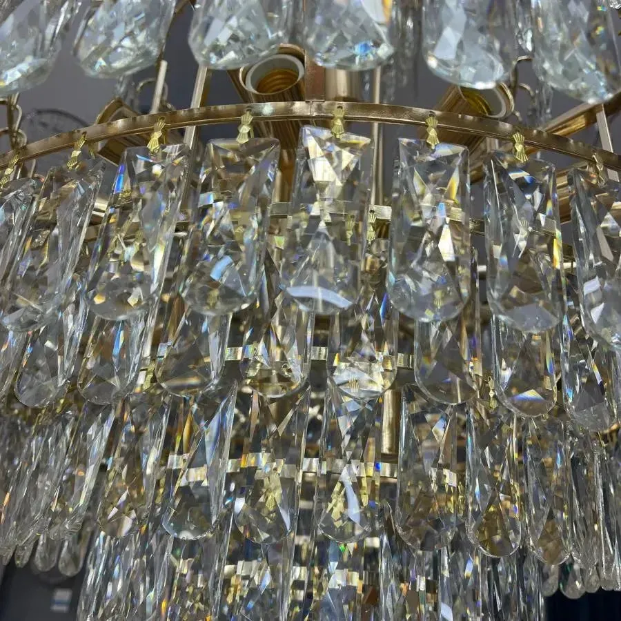 Alessandro Design Junnut candelabru cristal 21xE27 auriu metal