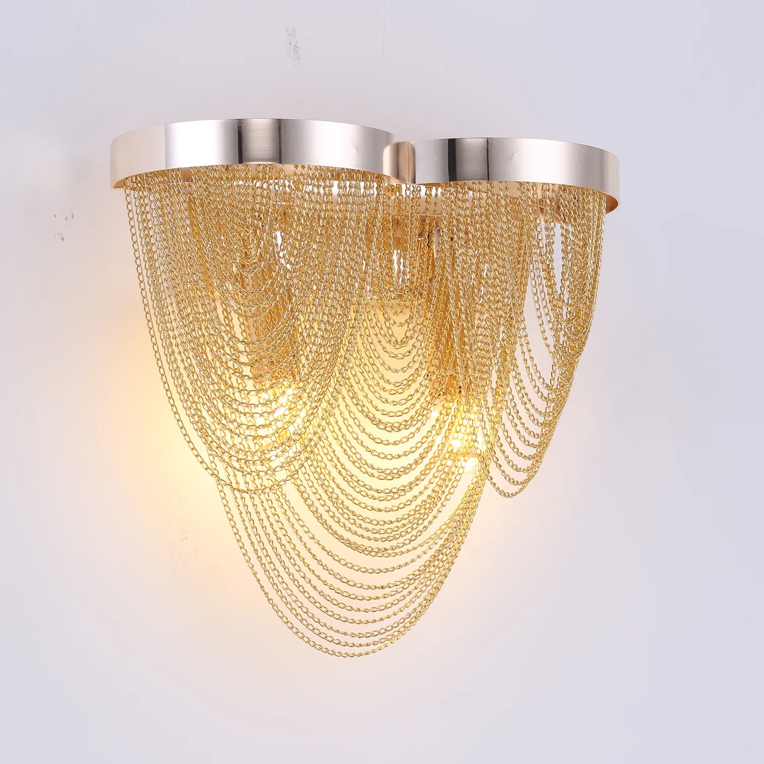Alessandro Design Aurora candelabru auriu 23cm 2xE14