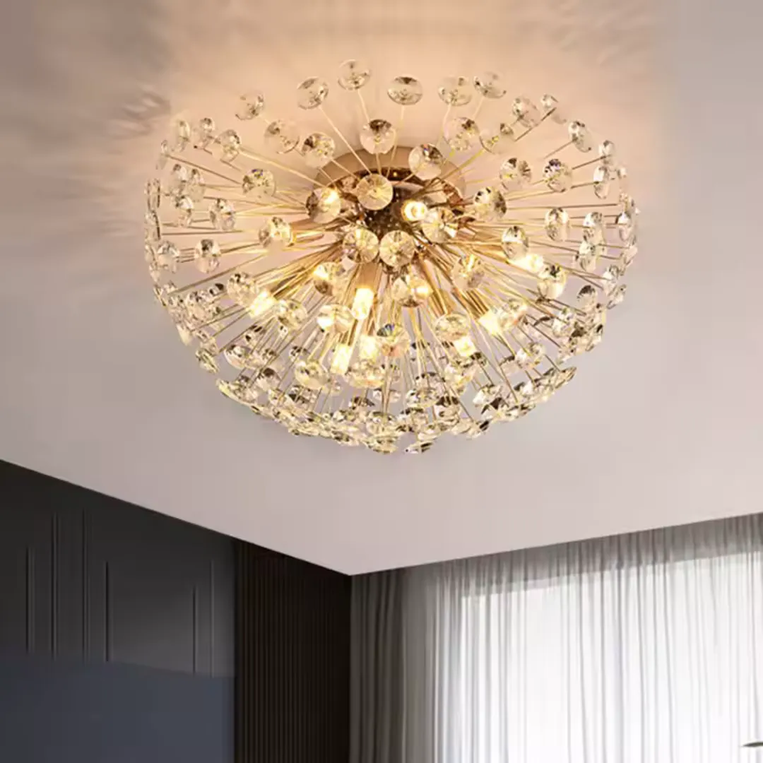 Alessandro Design Khujand candelabru cristal auriu 4xG9 35cm