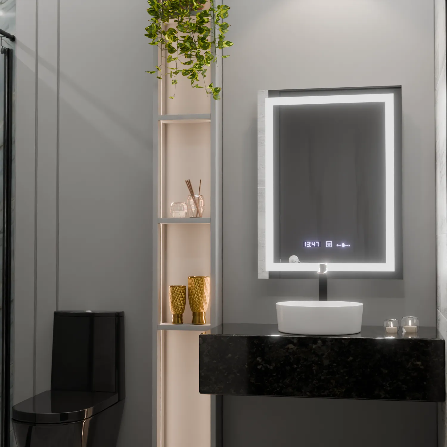 Alessandro Design Verite Marcello oglinda LED 60x80cm dezaburire