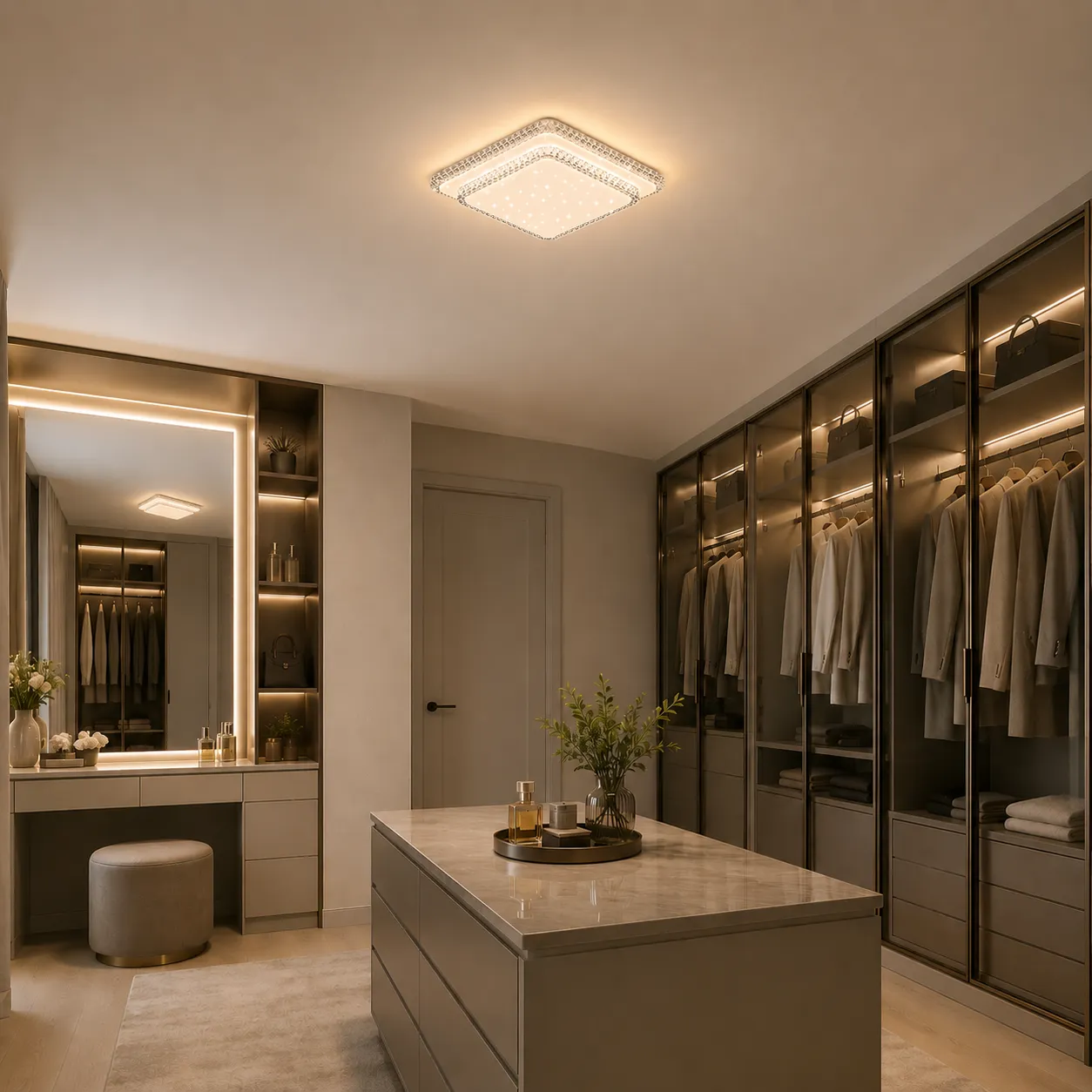 Lustra LED Alessandro Design Qikiqtaaluk 40W alba 33x33cm