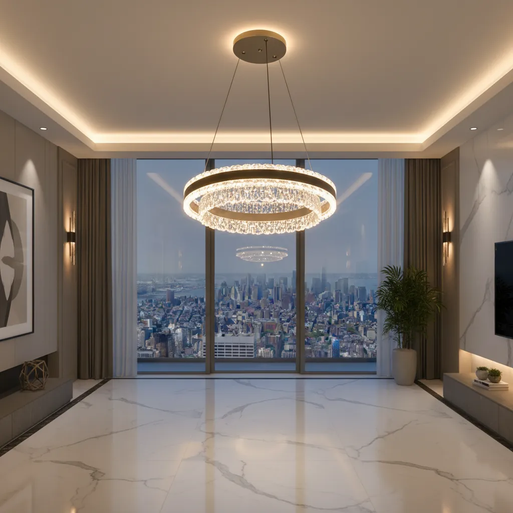 Alessandro Design Kosmo lustra LED 115W neagra patrata