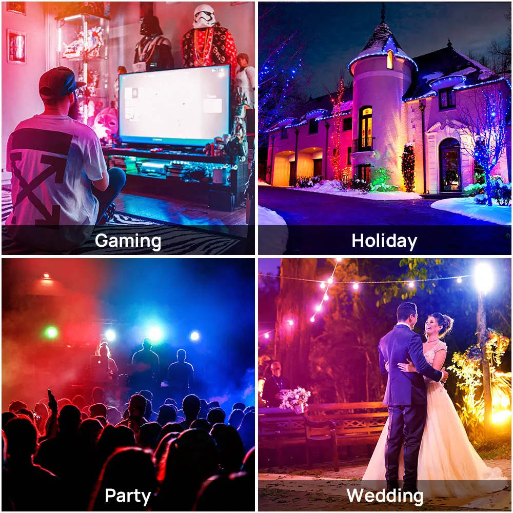 Ustellar TANK Proiector LED Smart RGB 20W set 4 buc