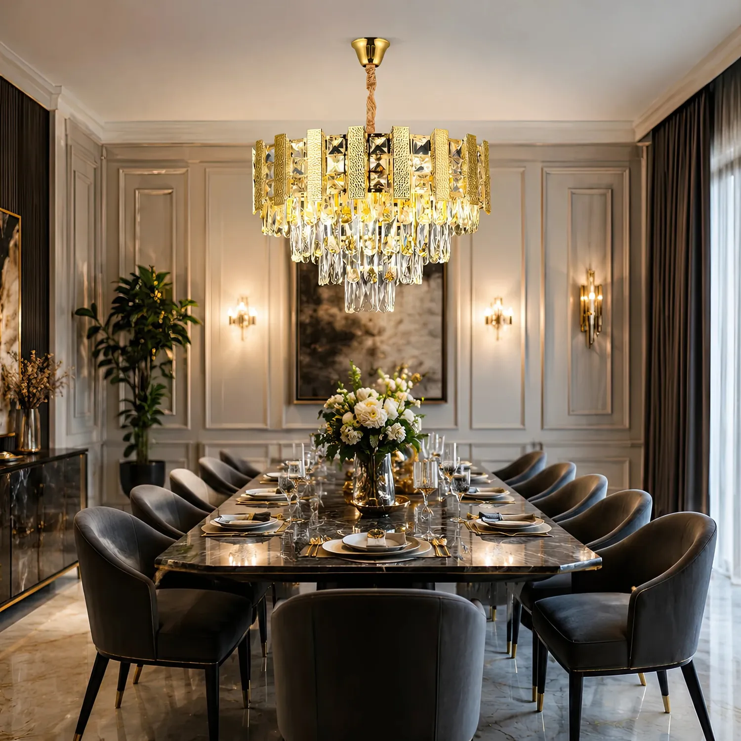 Alessandro Design PELES Petito candelabru cristal auriu E14