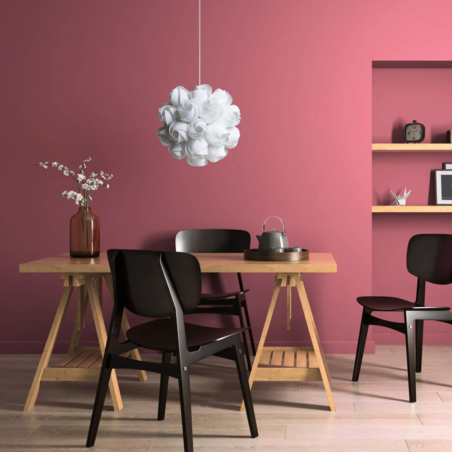 Rendl Coco pendul alb PVC boboci