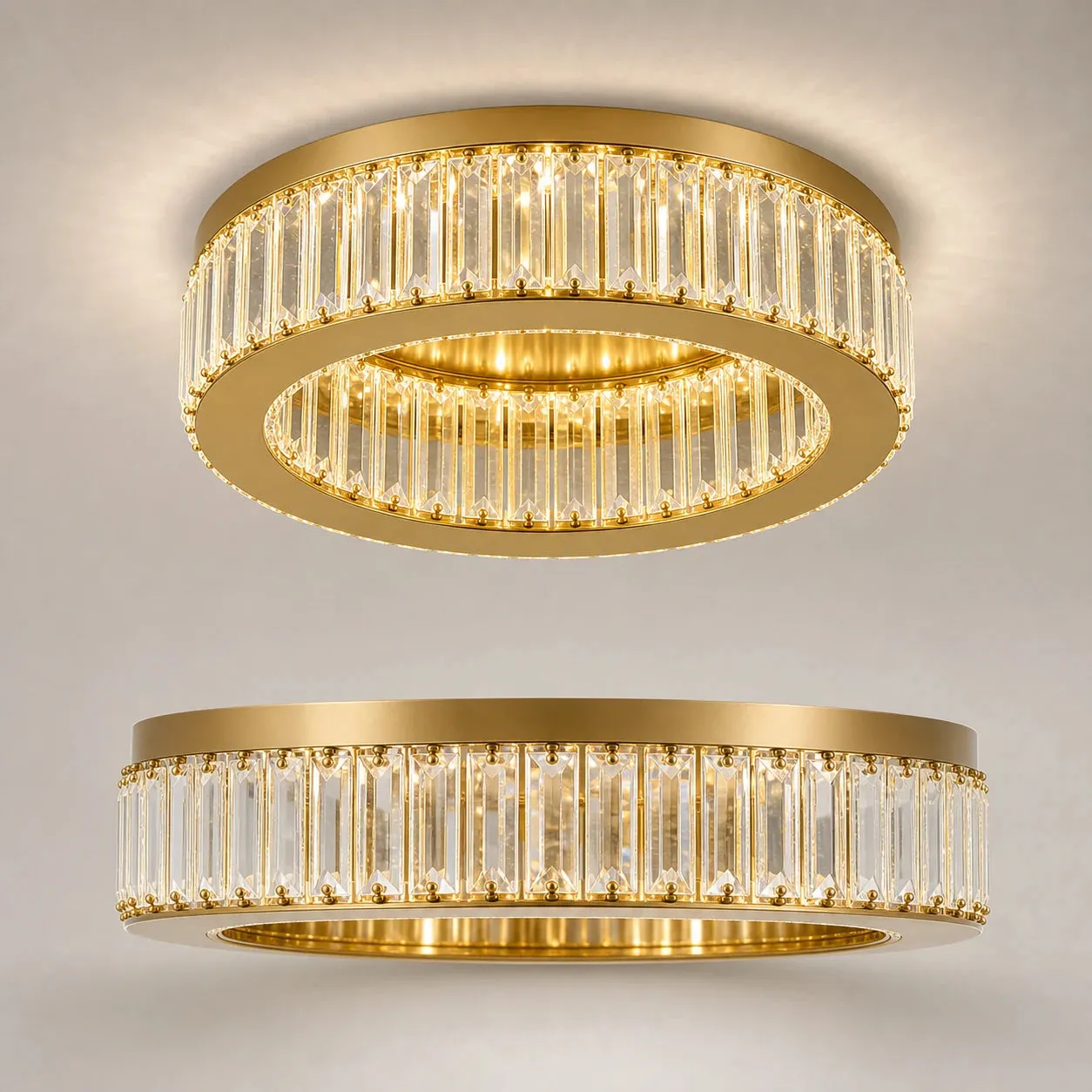 Alessandro Design Vertus 31W lustra LED aurie 50cm dimabila