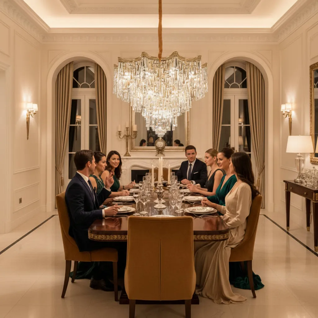Alessandro Design Vetra Magno candelabru cristal auriu 10xE14