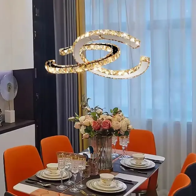 Alessandro Design Prism Antea 57W lustra LED crom 2 cercuri