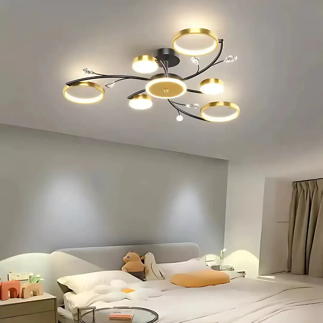 Alessandro Design Karina lustra LED aurie 26W telecomanda