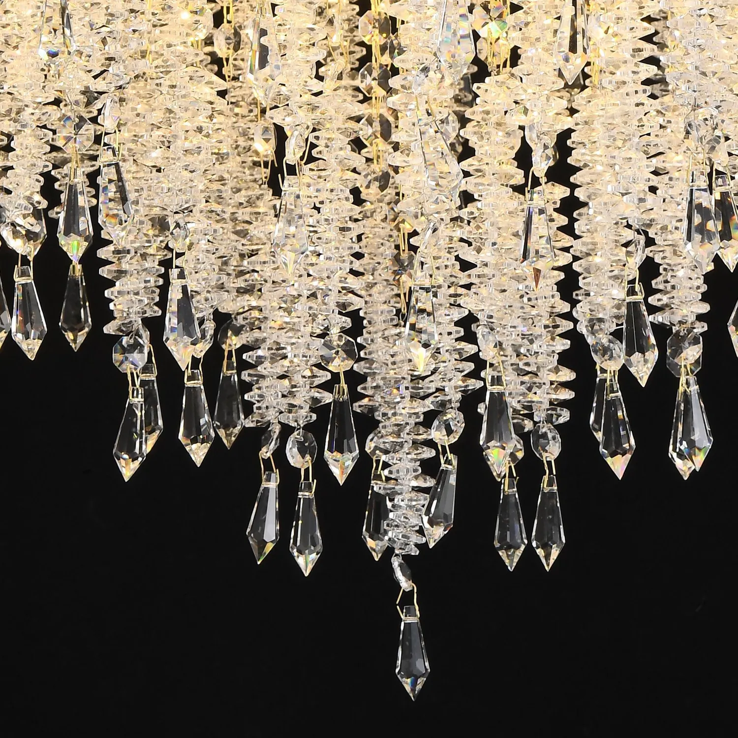 Alessandro Design Strozzi Magno candelabru cristal auriu 60cm 8xE14