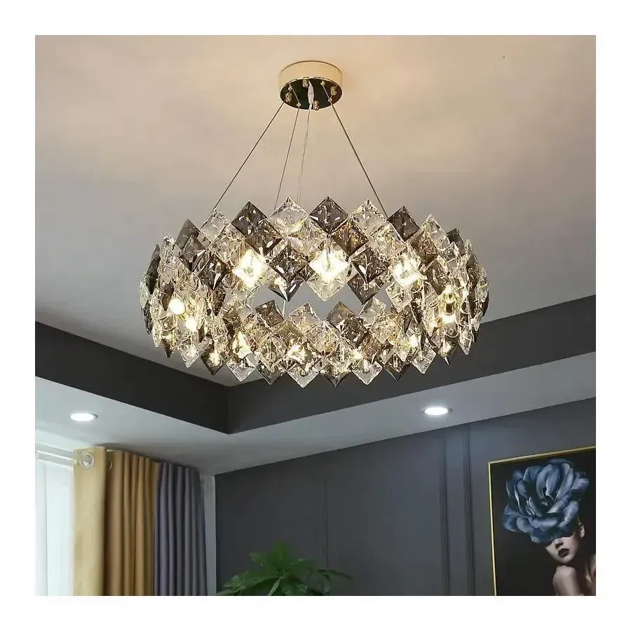 Alessandro Design Heja candelabru cristal 5xE27 crom lucios
