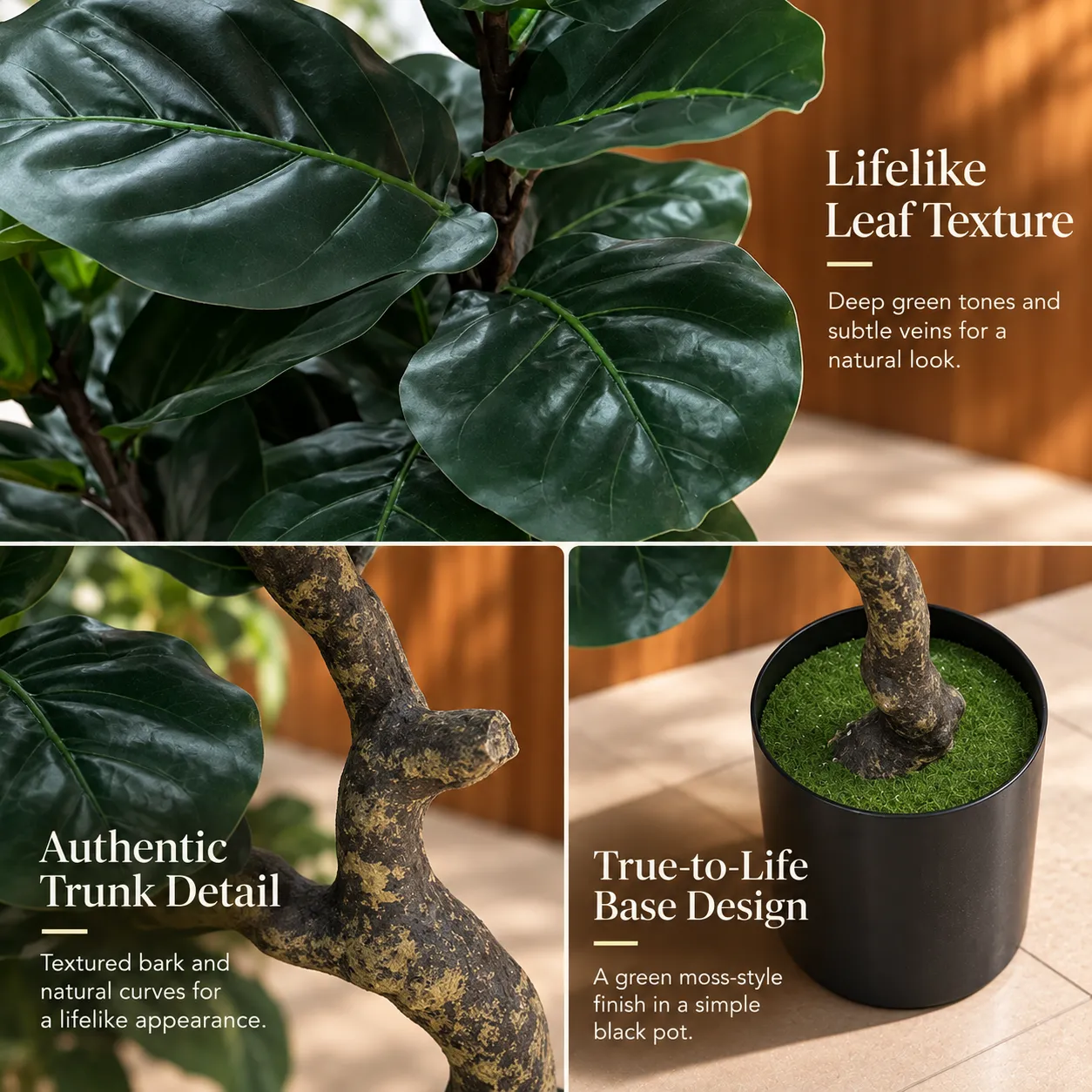 Alessandro Design Ficus 67cm planta artificiala verde ghiveci