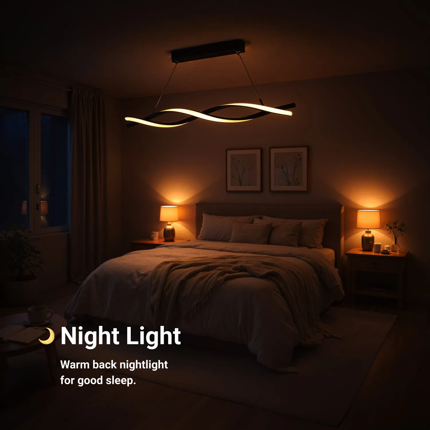 Alessandro Design Flux lustra LED neagra 27W dimabila
