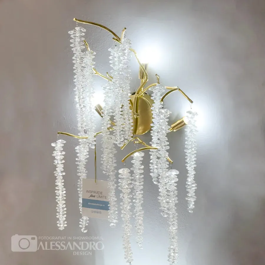 Alessandro Design Chandler aplică cristal aurie 3xG9 50cm