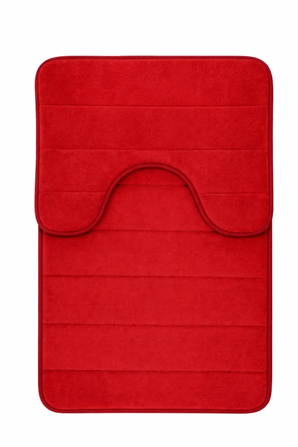 Alessandro Design covoras baie rosu set 2 antiderapant absorbant